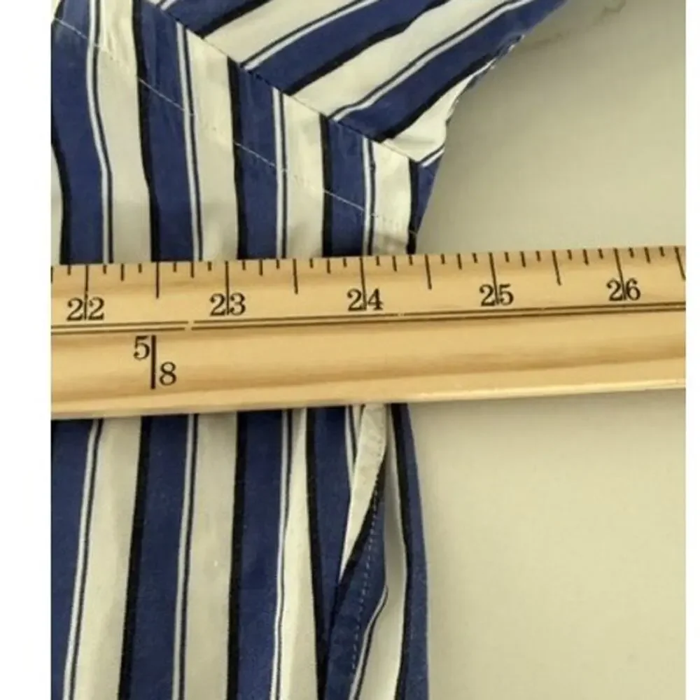 Polo Golf Ralph Lauren Ellington Shirt L Blue Stripe Button Down Titleist Cotton